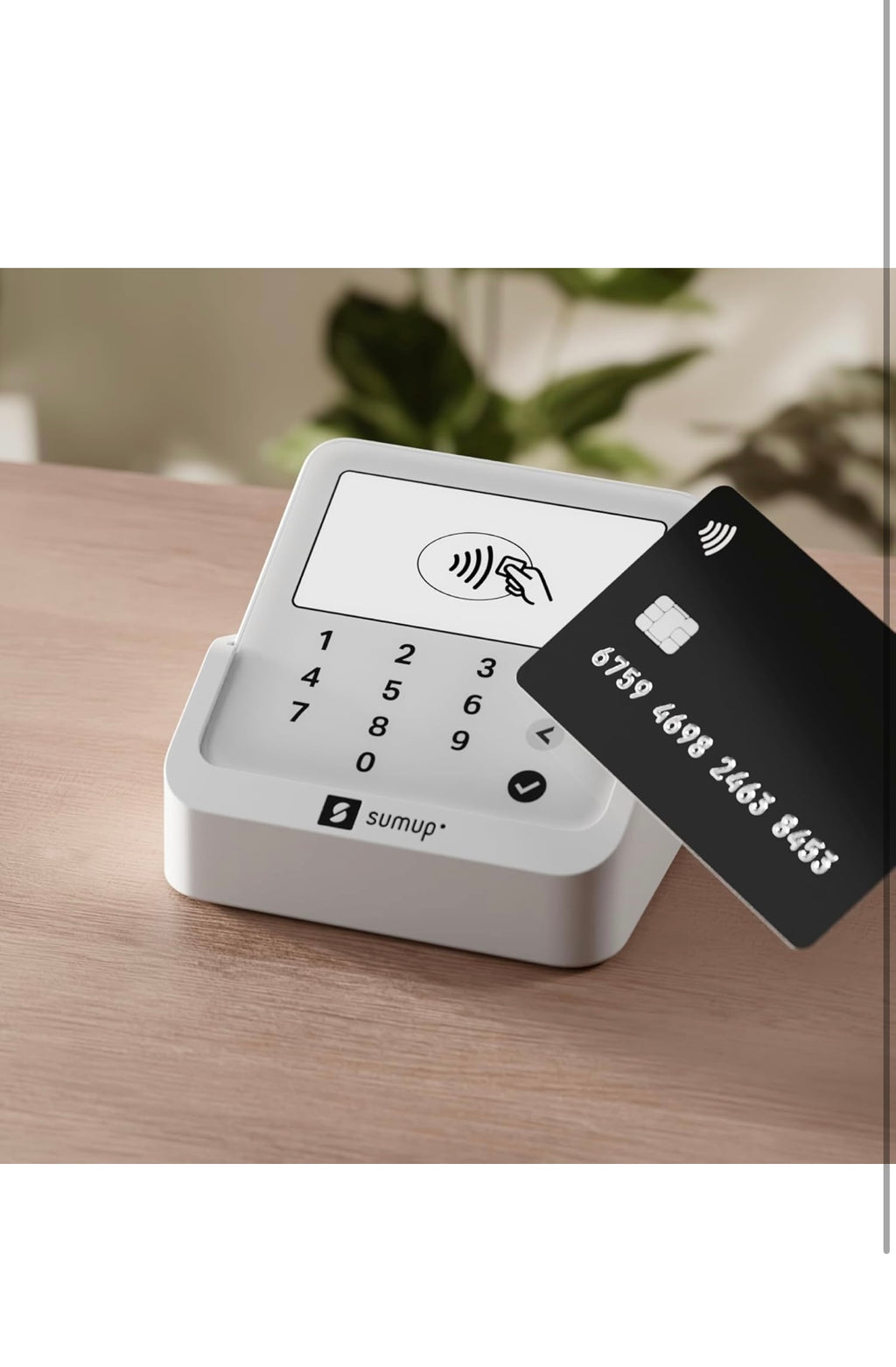 SumUp Solo Lite Kartenleser – Kartenlesegerät mit Ladestation – Mobiles Terminal für Kartenzahlungen – Keine Monatsgebühren