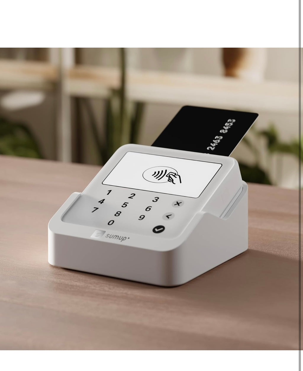 SumUp Solo Lite Kartenleser – Kartenlesegerät mit Ladestation – Mobiles Terminal für Kartenzahlungen – Keine Monatsgebühren