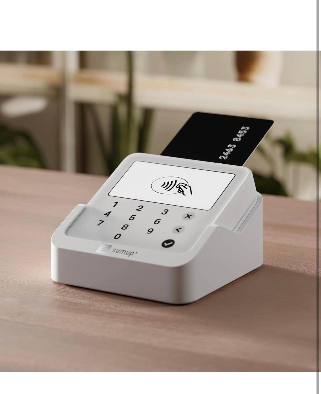 SumUp Solo Lite Kartenleser – Kartenlesegerät mit Ladestation – Mobiles Terminal für Kartenzahlungen – Keine Monatsgebühren