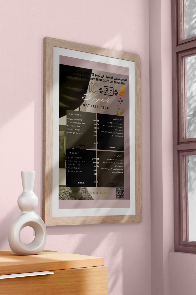 Hochwertige Leinwand inkl. Holz-Keilrahmen 2 cm, fertig aufgespannt, 4/0-farbig bedruckt