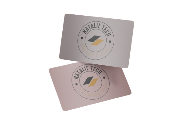 1000 Stück Klapp-Visitenkarten quer 4/4 farbig (beidseitiger Druck)